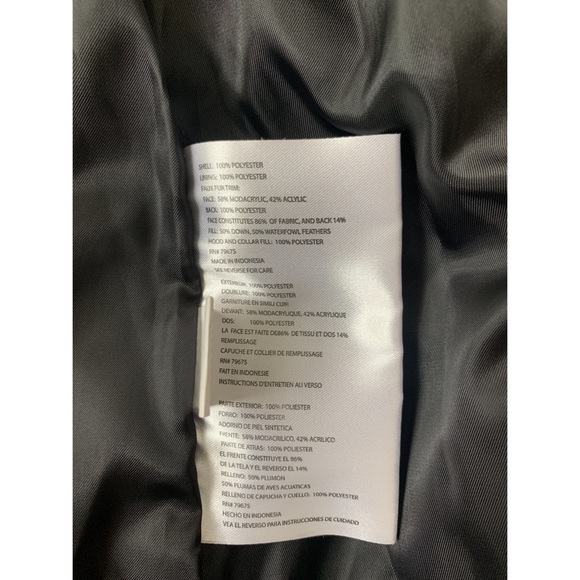 Michael Kors Puffer Parker Jacket Women Sz XS Black Down Fill High Neck Snow Ski - Picture 10 of 11